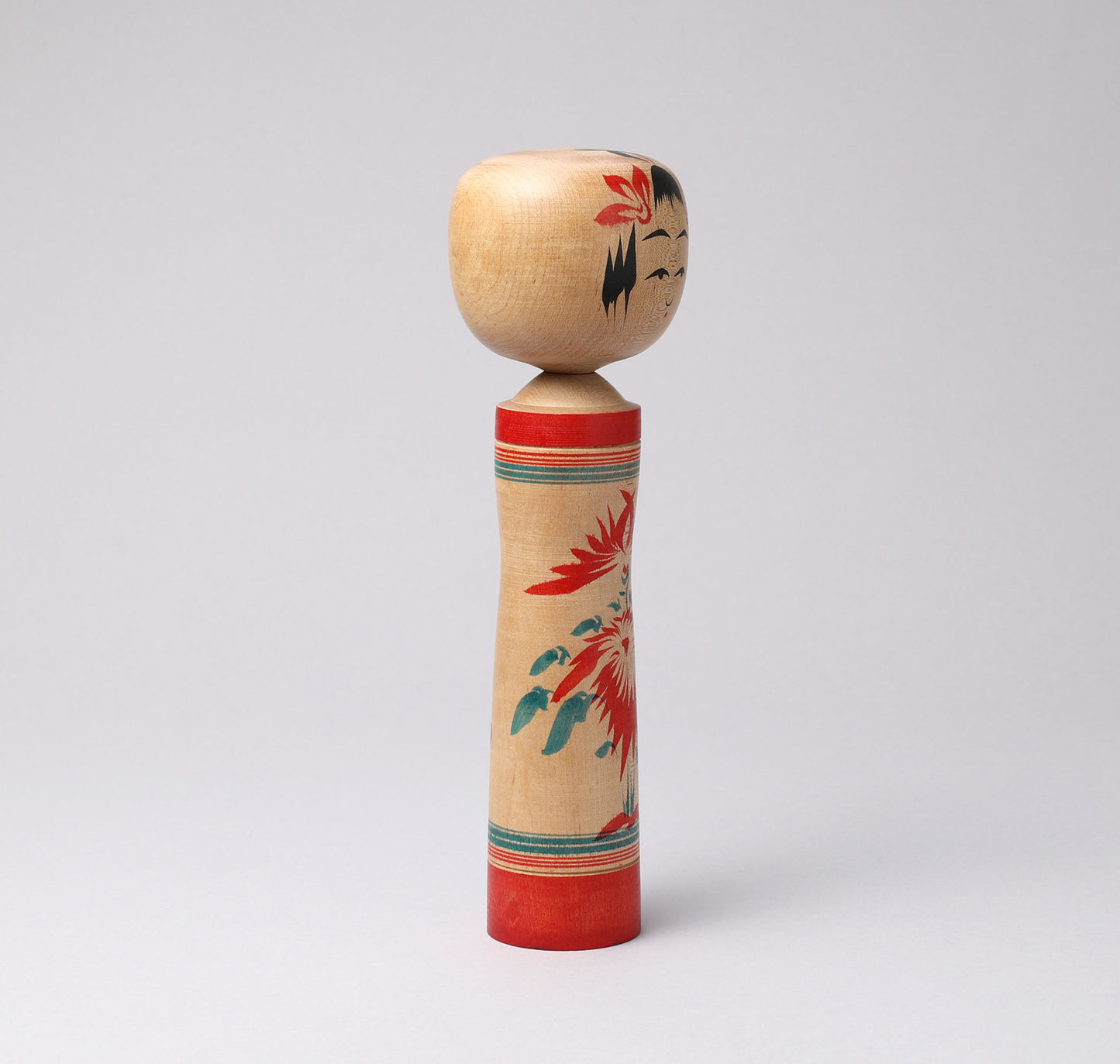 Vintage Naruko kokeshi doll, by Kichiya NARA (1939-1971), Naruko style | こけし古物 奈良吉弥（鳴子系）