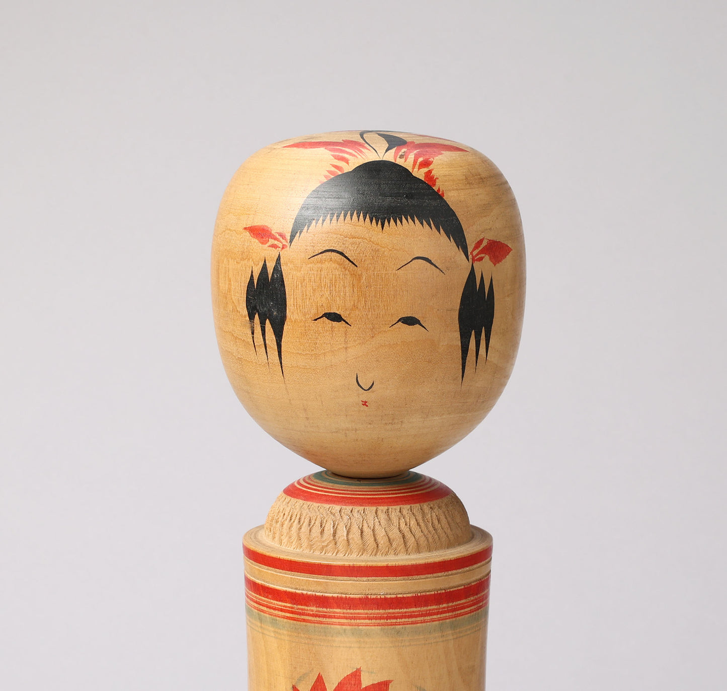 Vintage Naruko style kokeshi doll, by Kenzaburo OHNUMA (1894-1983), Naruko style | こけし古物 大沼健三郎（鳴子系）