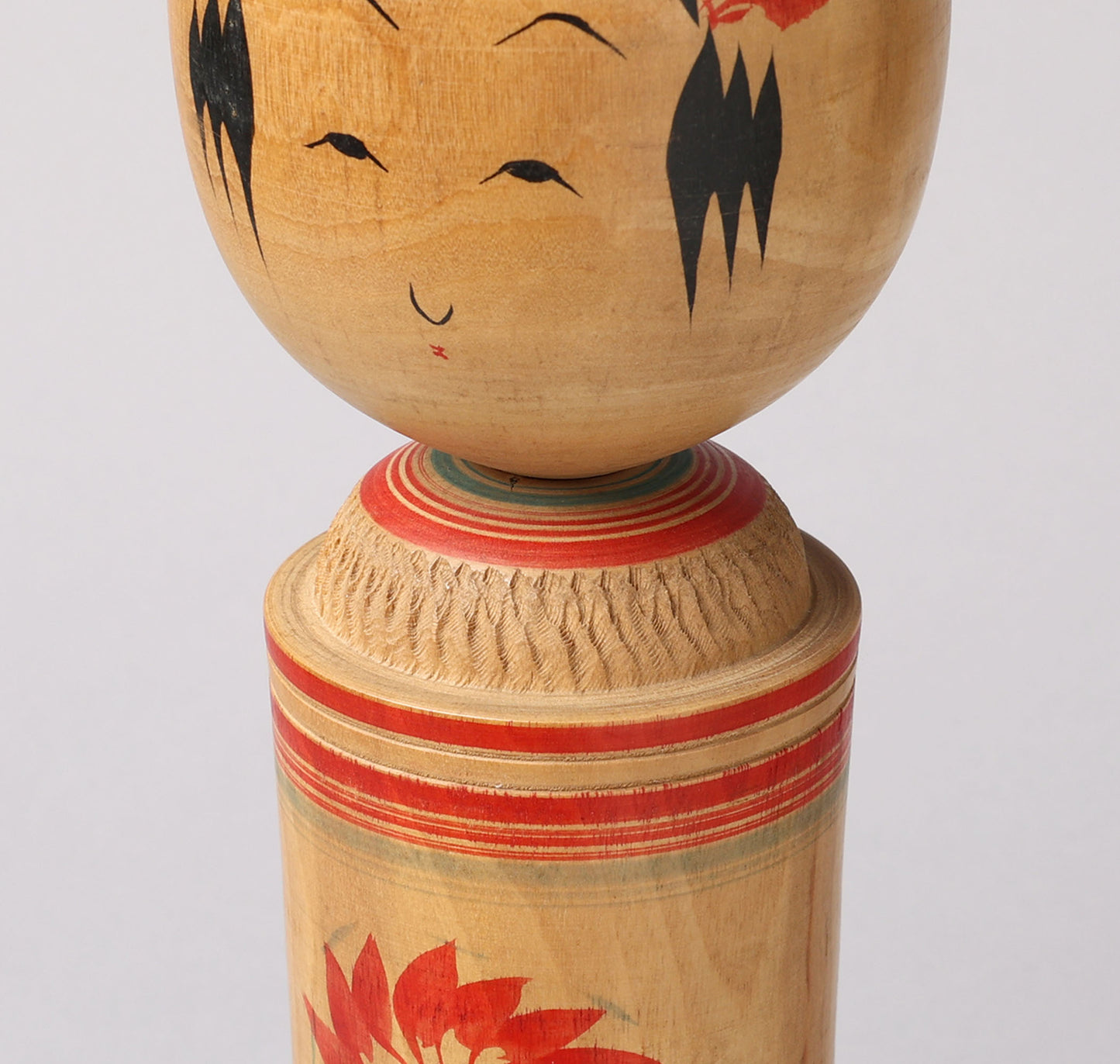 Vintage Naruko style kokeshi doll, by Kenzaburo OHNUMA (1894-1983), Naruko style | こけし古物 大沼健三郎（鳴子系）