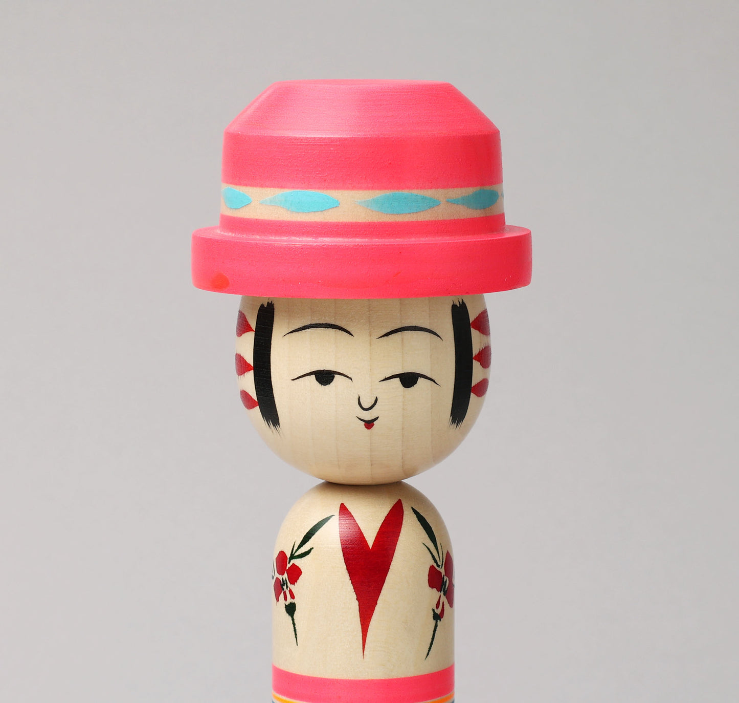 KANOU, Hiroshi 加納博工人 | Boushi-hat kokeshi- 帽子こけし | Sakunami style 作並系