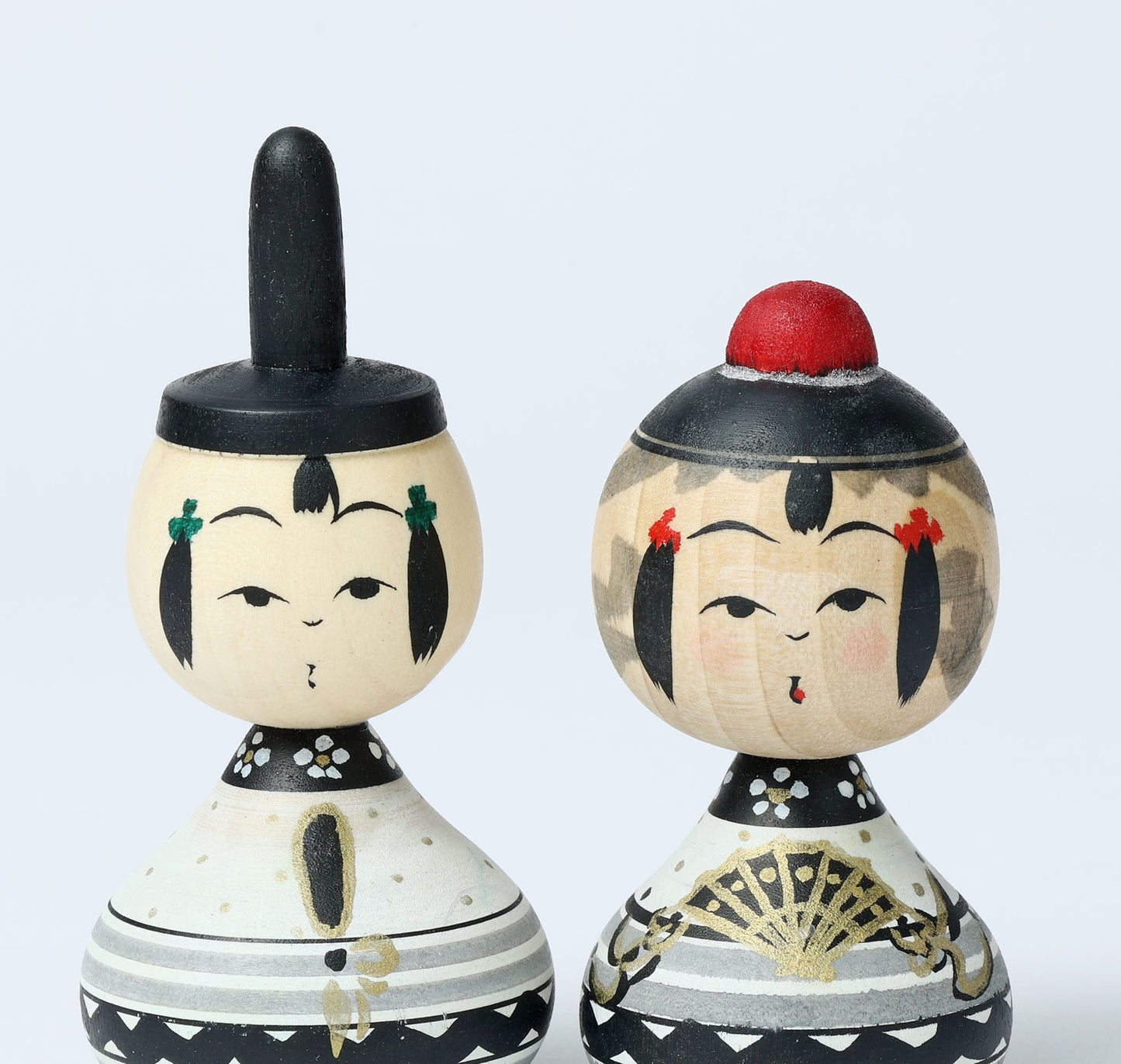 【雛こけし-1】Hina kokeshi doll | IKEUCHI, Shione | Yajiro style | 8.5cm in height // 弥治郎系 池内潮音工人, 高さ8.5cm