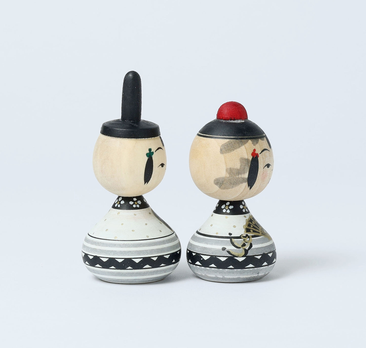 【雛こけし-1】Hina kokeshi doll | IKEUCHI, Shione | Yajiro style | 8.5cm in height // 弥治郎系 池内潮音工人, 高さ8.5cm