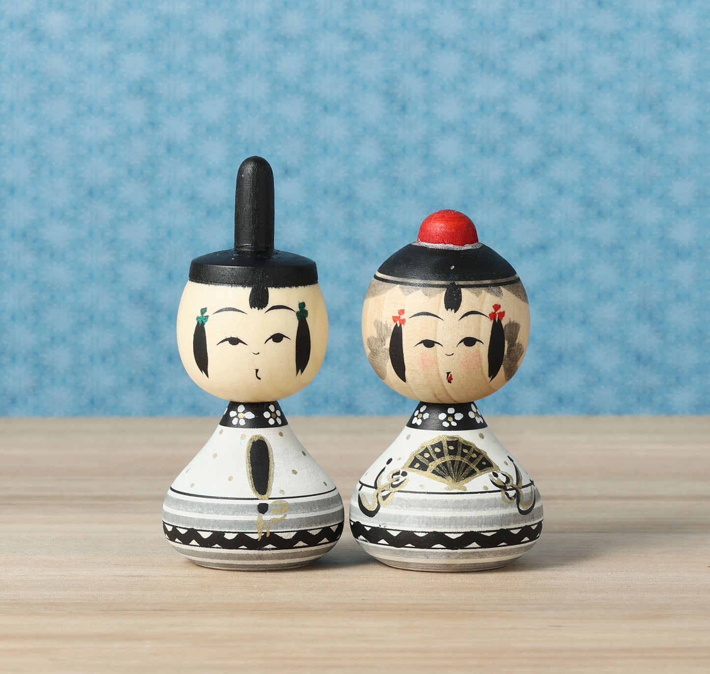 【雛こけし-2】Hina kokeshi doll | IKEUCHI, Shione | Yajiro style | 8.5cm in height // 弥治郎系 池内潮音工人, 高さ8.5cm