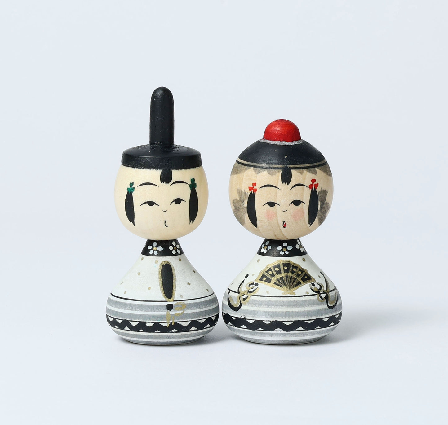【雛こけし-2】Hina kokeshi doll | IKEUCHI, Shione | Yajiro style | 8.5cm in height // 弥治郎系 池内潮音工人, 高さ8.5cm