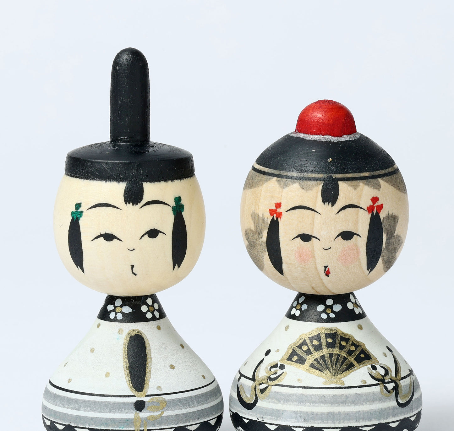 【雛こけし-2】Hina kokeshi doll | IKEUCHI, Shione | Yajiro style | 8.5cm in height // 弥治郎系 池内潮音工人, 高さ8.5cm