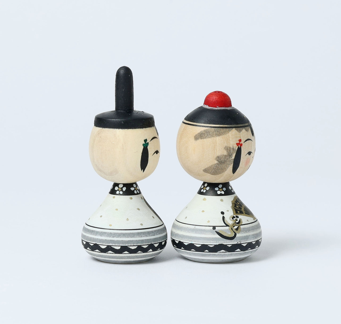 【雛こけし-2】Hina kokeshi doll | IKEUCHI, Shione | Yajiro style | 8.5cm in height // 弥治郎系 池内潮音工人, 高さ8.5cm