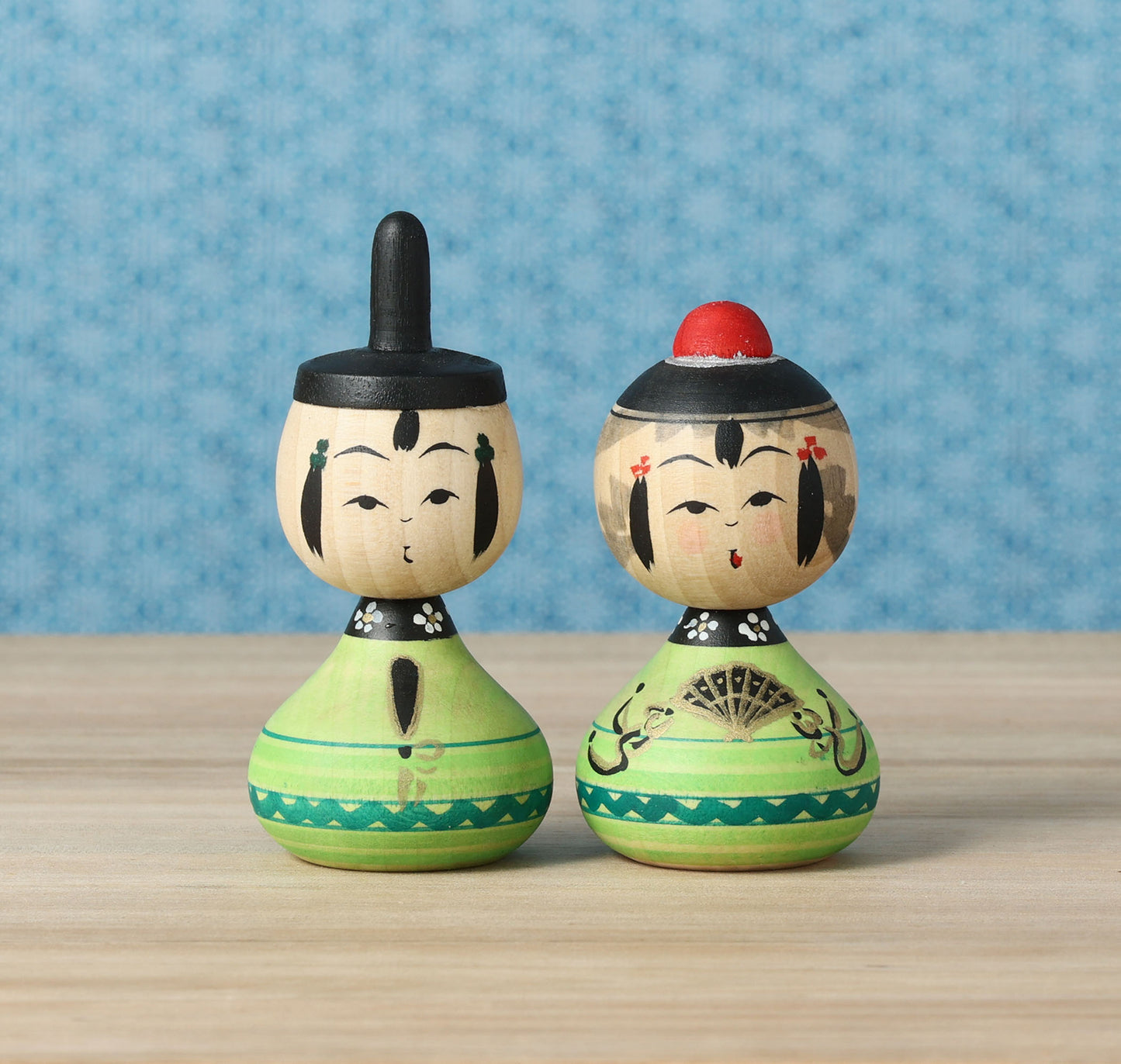 【雛こけし-3】Hina kokeshi doll | IKEUCHI, Shione | Yajiro style | 8.5cm in height // 弥治郎系 池内潮音工人, 高さ8.5cm