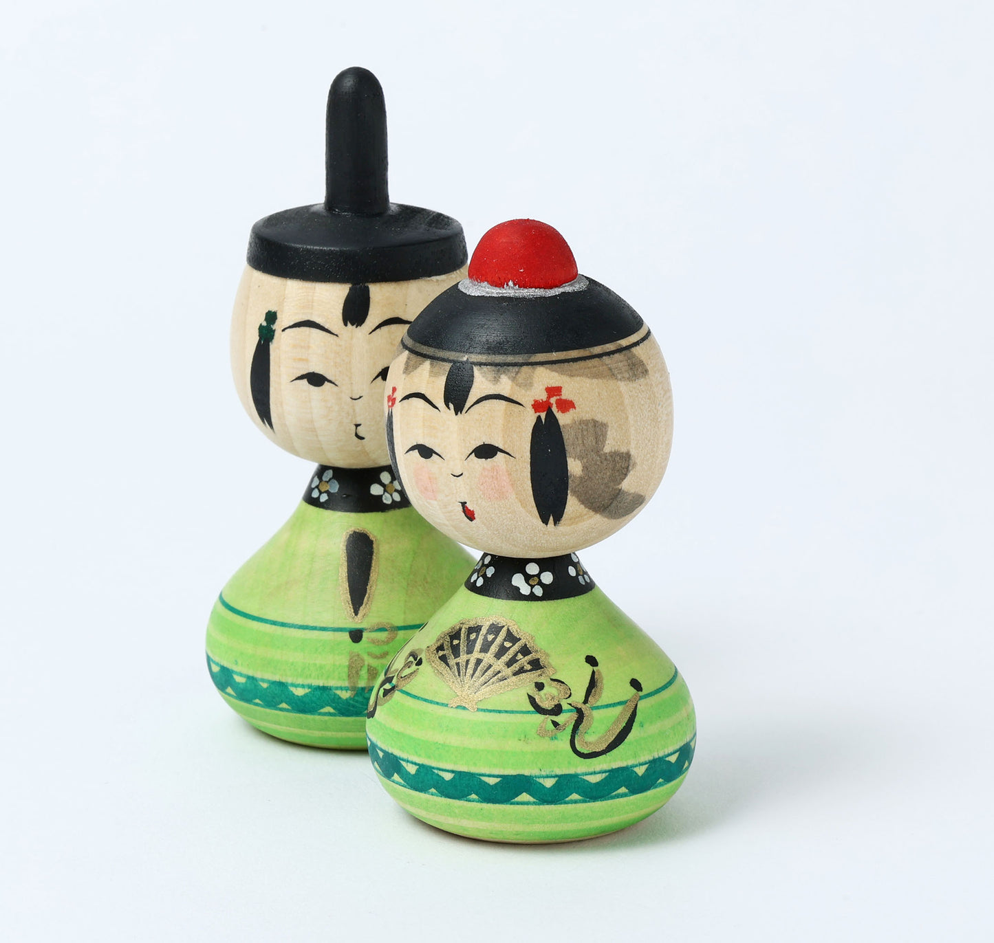 【雛こけし-3】Hina kokeshi doll | IKEUCHI, Shione | Yajiro style | 8.5cm in height // 弥治郎系 池内潮音工人, 高さ8.5cm