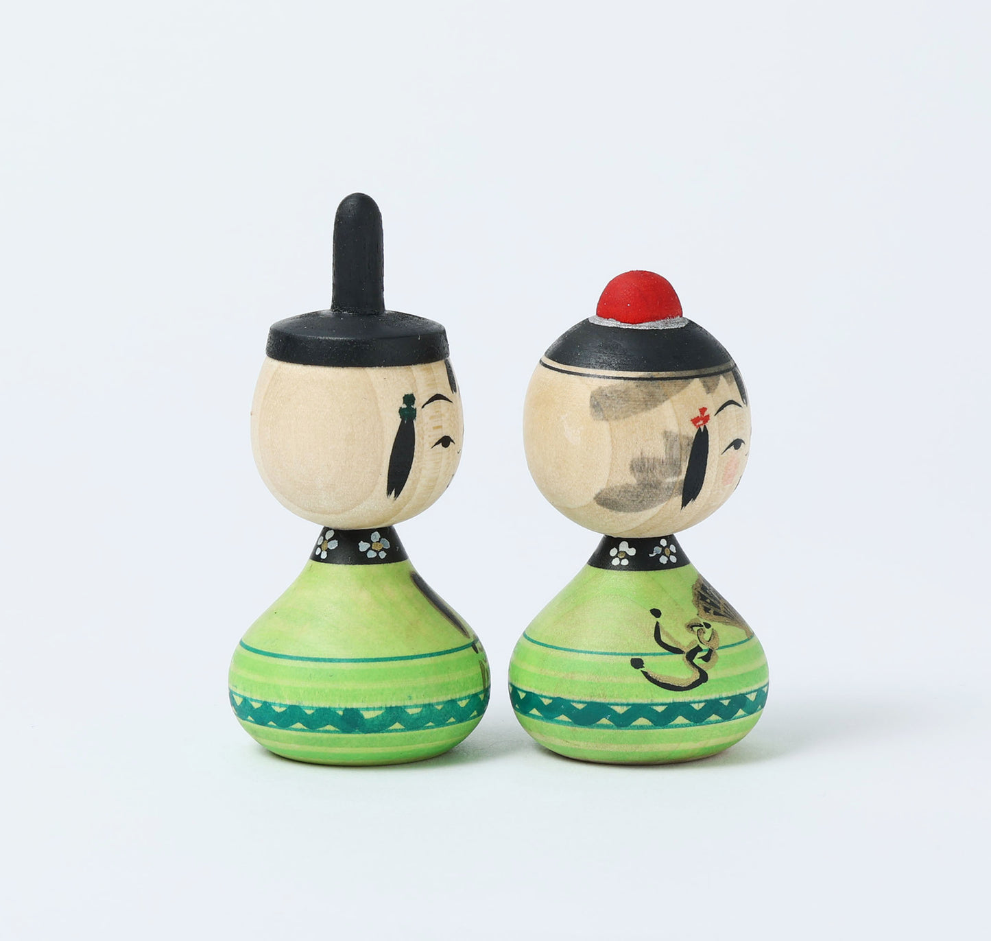 【雛こけし-3】Hina kokeshi doll | IKEUCHI, Shione | Yajiro style | 8.5cm in height // 弥治郎系 池内潮音工人, 高さ8.5cm