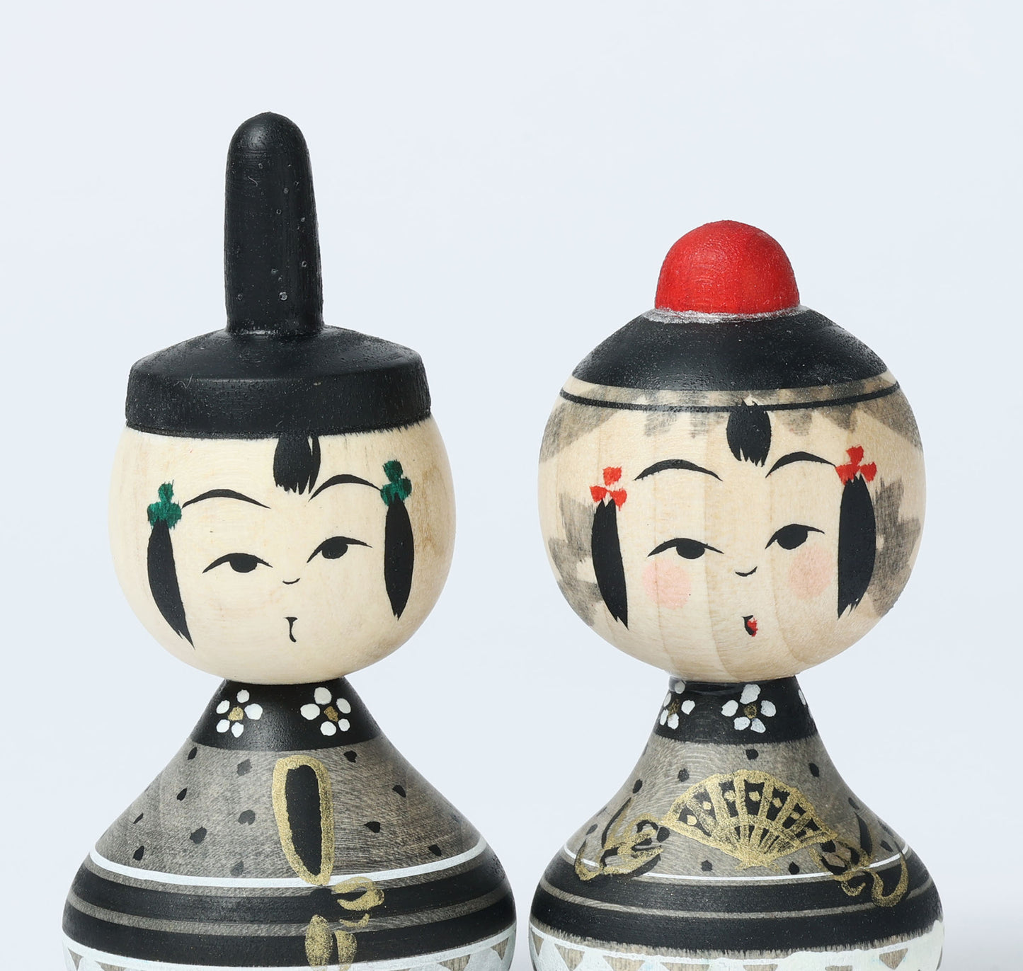 【雛こけし-5】Hina kokeshi doll | IKEUCHI, Shione | Yajiro style | 8.5cm in height // 弥治郎系 池内潮音工人, 高さ8.5cm