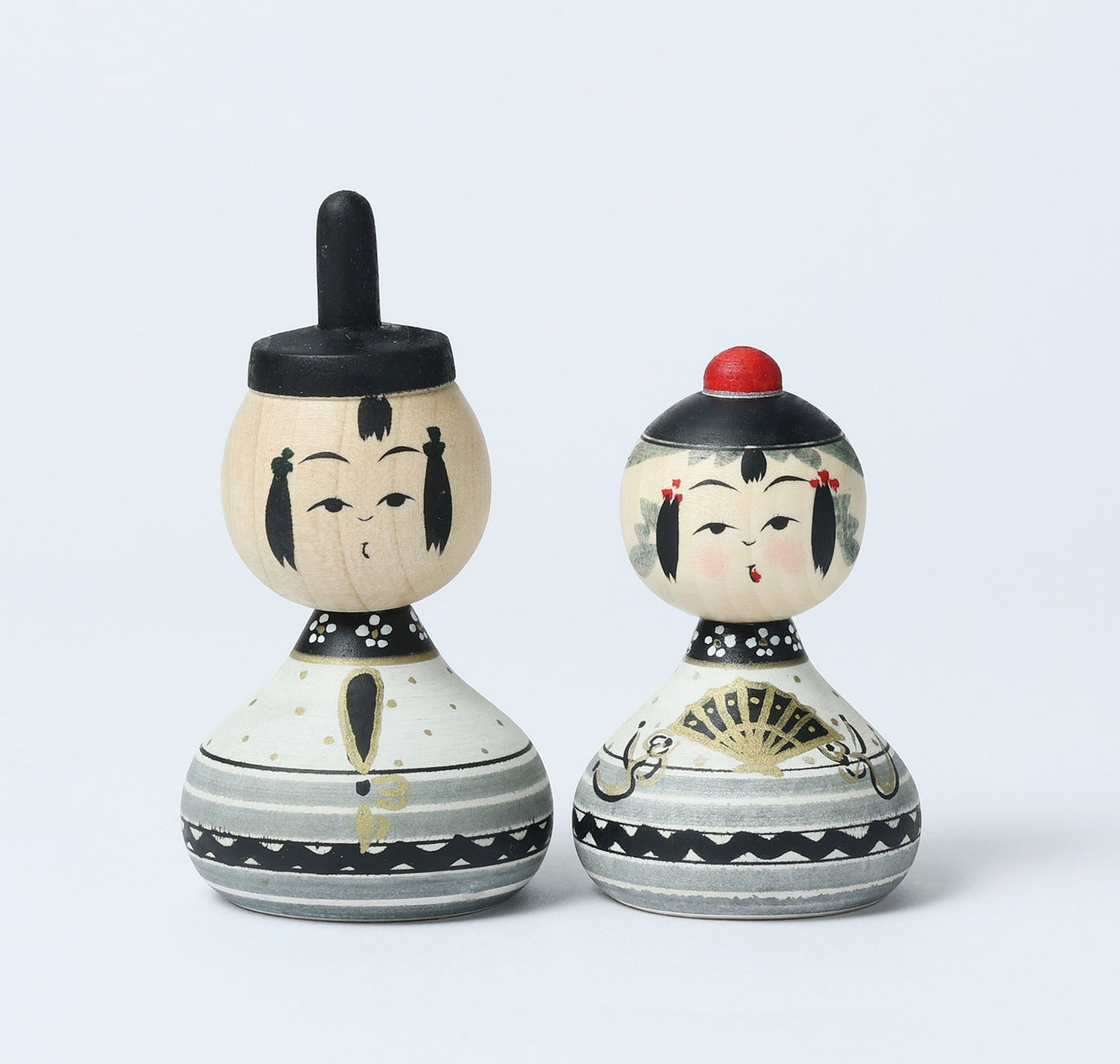 【雛こけし-7】Hina kokeshi doll | IKEUCHI, Shione | Yajiro style | 10.5cm in height // 弥治郎系 池内潮音工人, 高さ10.5cm