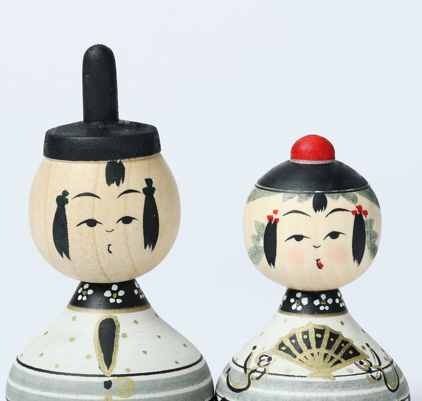 【雛こけし-7】Hina kokeshi doll | IKEUCHI, Shione | Yajiro style | 10.5cm in height // 弥治郎系 池内潮音工人, 高さ10.5cm