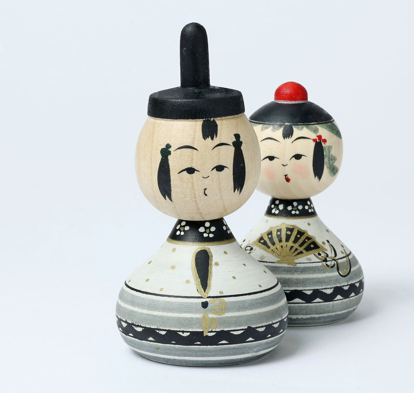 【雛こけし-7】Hina kokeshi doll | IKEUCHI, Shione | Yajiro style | 10.5cm in height // 弥治郎系 池内潮音工人, 高さ10.5cm