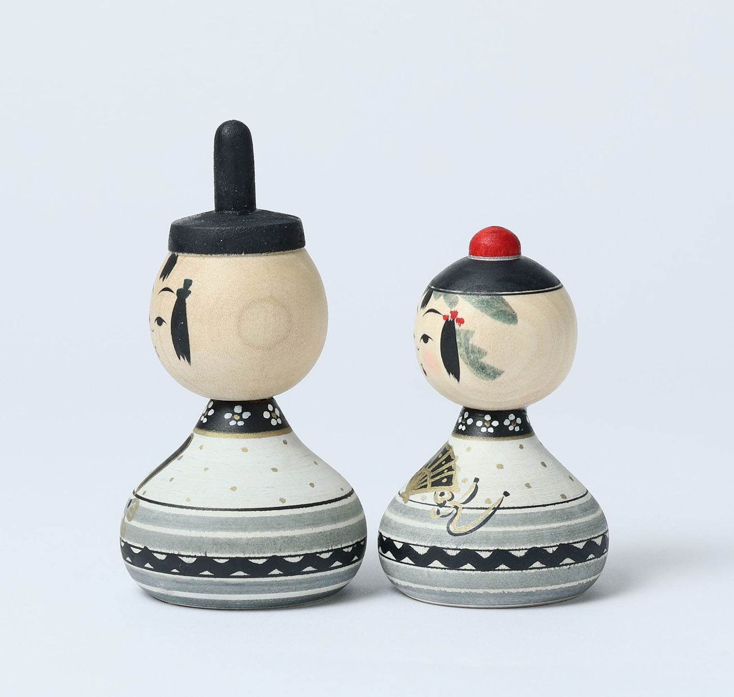 【雛こけし-7】Hina kokeshi doll | IKEUCHI, Shione | Yajiro style | 10.5cm in height // 弥治郎系 池内潮音工人, 高さ10.5cm