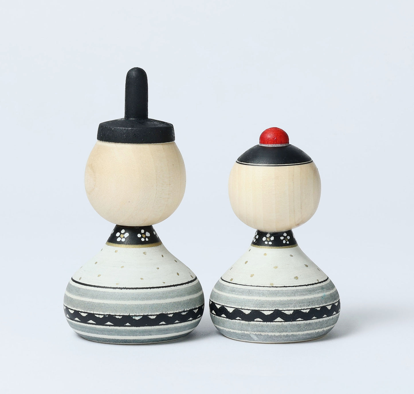 【雛こけし-7】Hina kokeshi doll | IKEUCHI, Shione | Yajiro style | 10.5cm in height // 弥治郎系 池内潮音工人, 高さ10.5cm