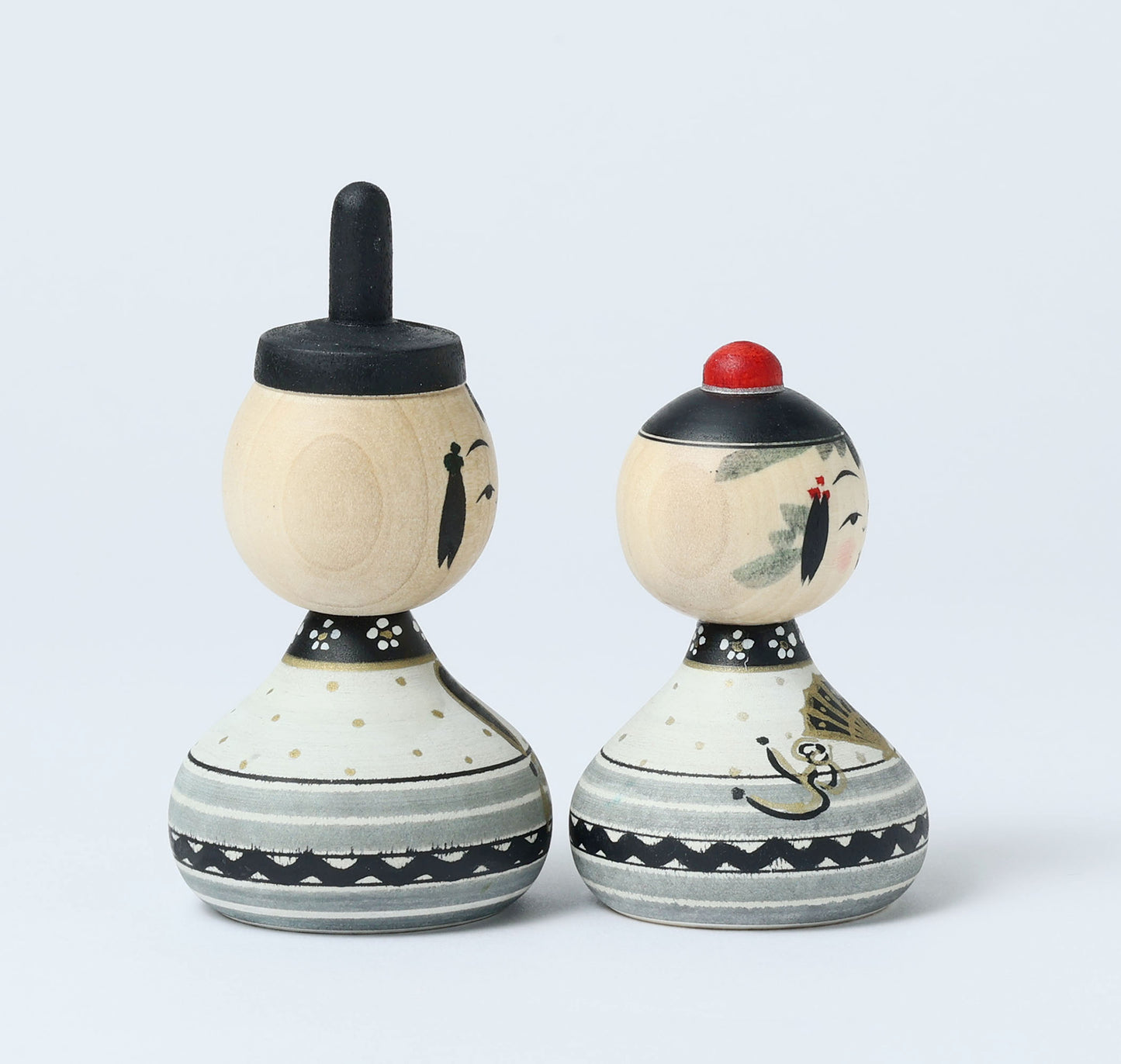 【雛こけし-7】Hina kokeshi doll | IKEUCHI, Shione | Yajiro style | 10.5cm in height // 弥治郎系 池内潮音工人, 高さ10.5cm