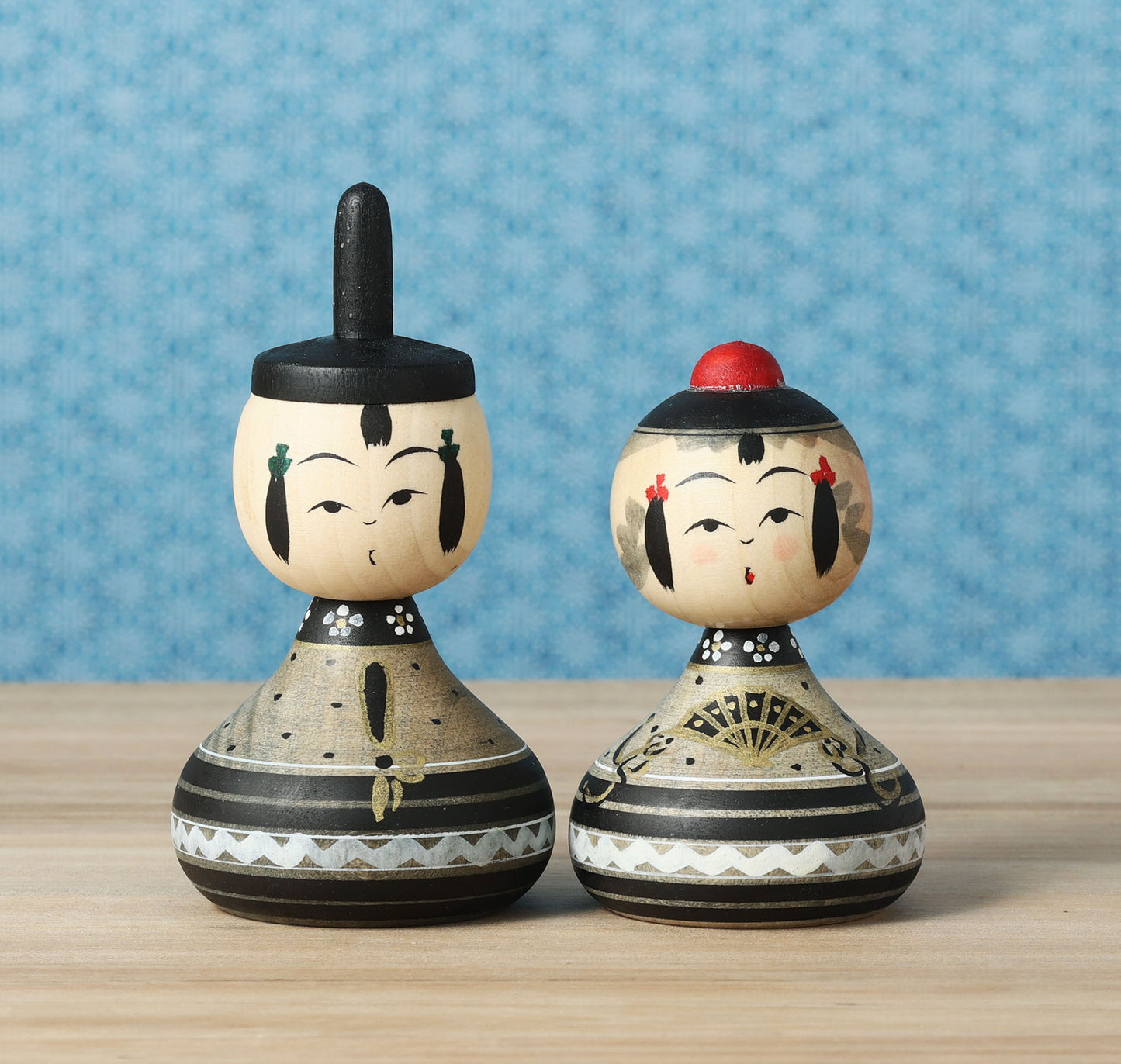 【雛こけし-8】Hina kokeshi doll | IKEUCHI, Shione | Yajiro style | 10.5cm in height // 弥治郎系 池内潮音工人, 高さ10.5cm