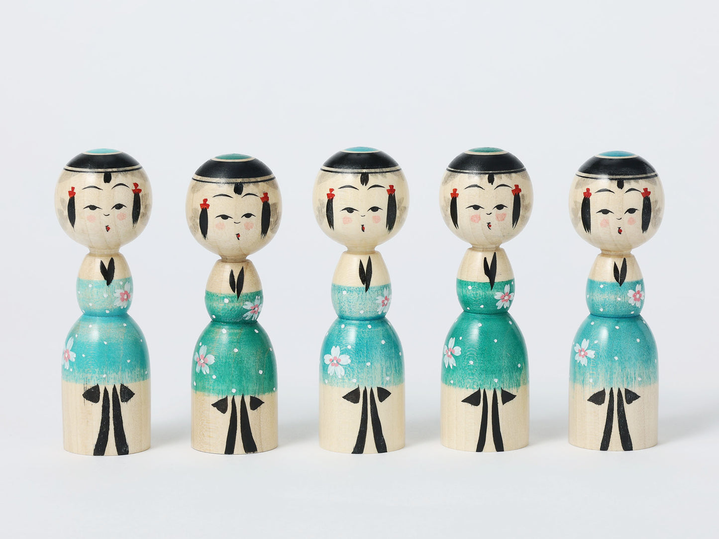 桜こけし | 池内潮音工人 弥治郎系 | 高さ 9cm