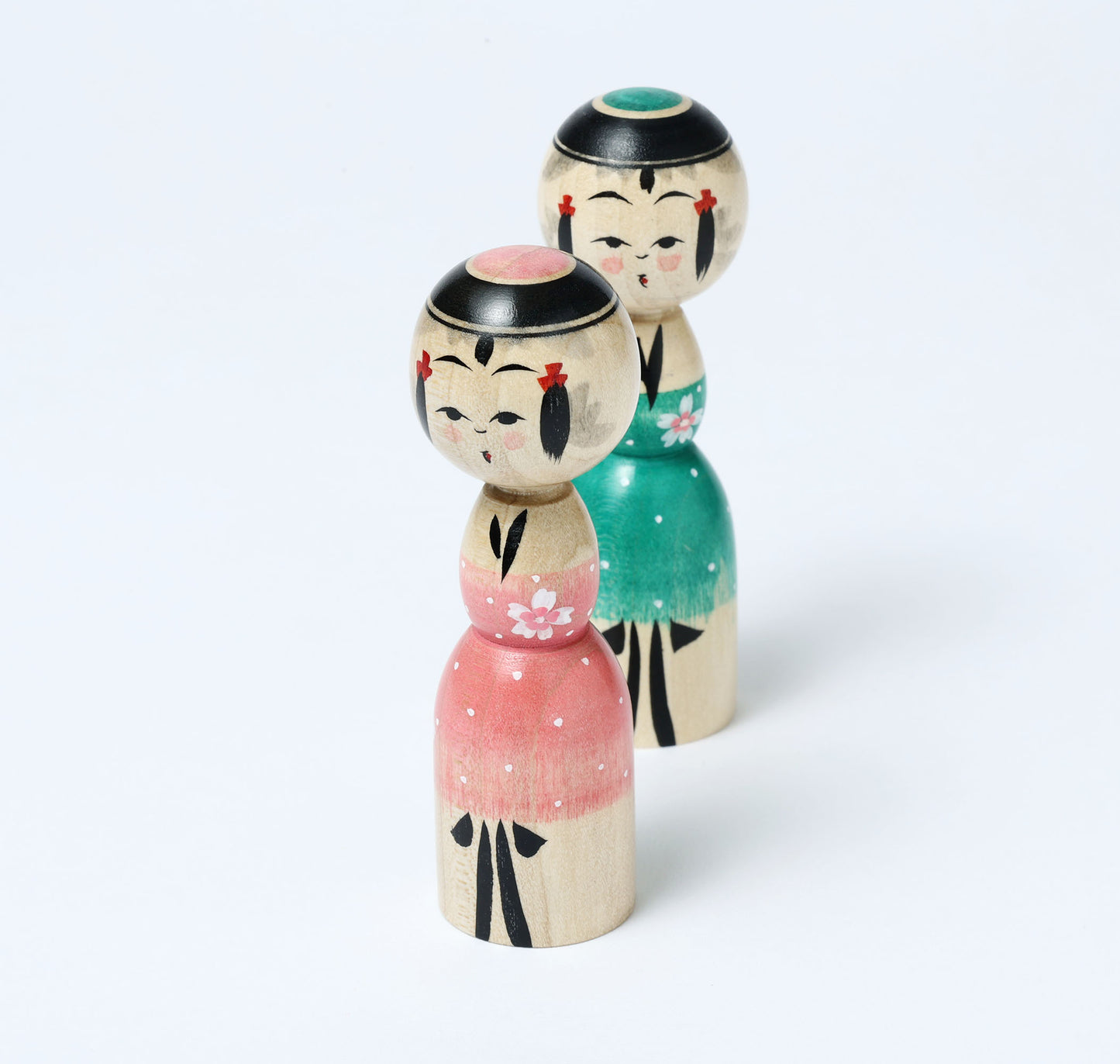 桜こけし | 池内潮音工人 弥治郎系 | 高さ 9cm