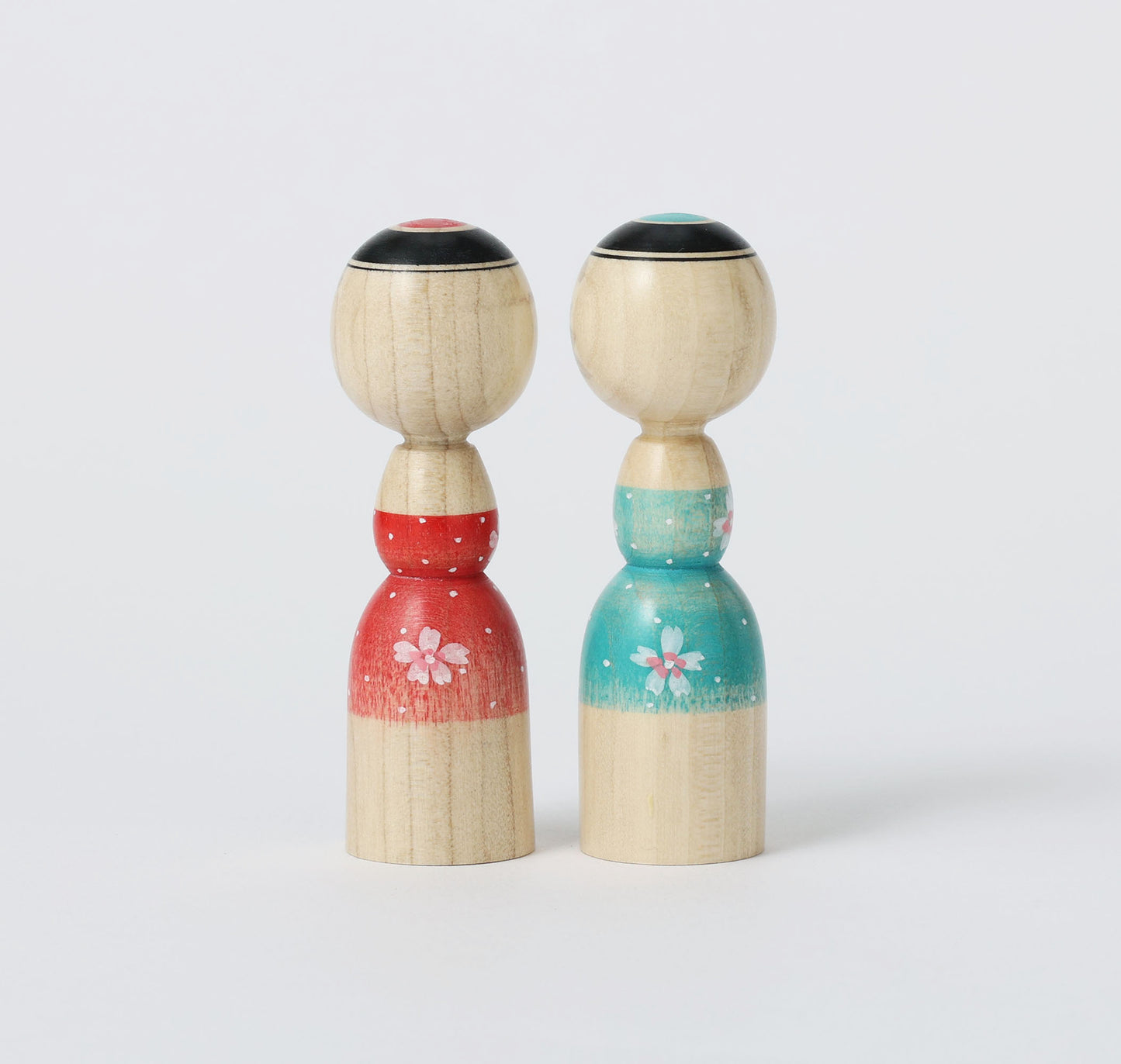桜こけし | 池内潮音工人 弥治郎系 | 高さ 9cm