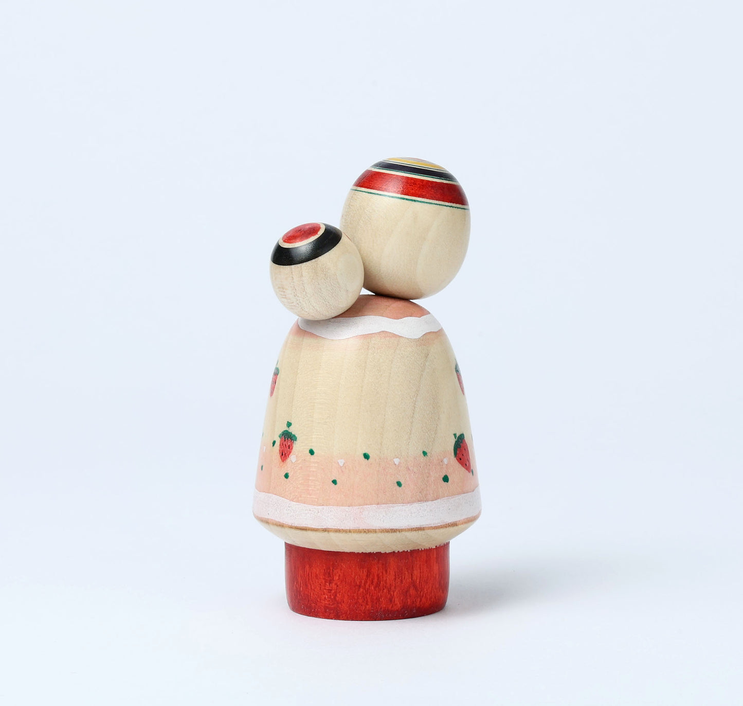 【子守りこけし-5】Babysitting kokeshi doll | IKEUCHI, Shione | Yajiro style | 10cm in height // 弥治郎系 池内潮音工人, 高さ 10cm
