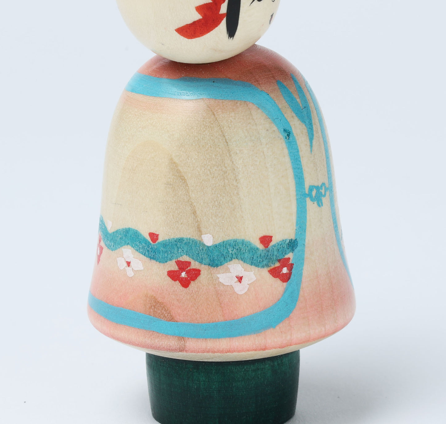 Komori-Babysitting kokeshi doll-7 子守りこけし | IKEUCHI, Shione 池内潮音工人 | Yajiro style 弥治郎系 | 10cm in height