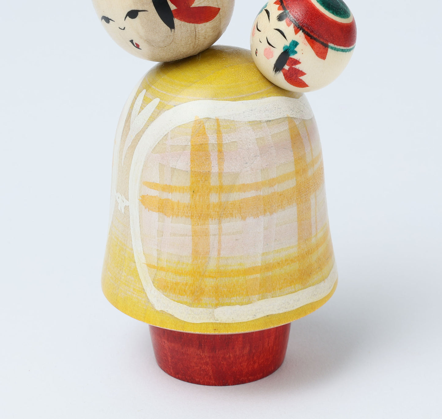 Komori-Babysitting kokeshi doll-9 子守りこけし | IKEUCHI, Shione 池内潮音工人 | Yajiro style 弥治郎系 | 10cm in height