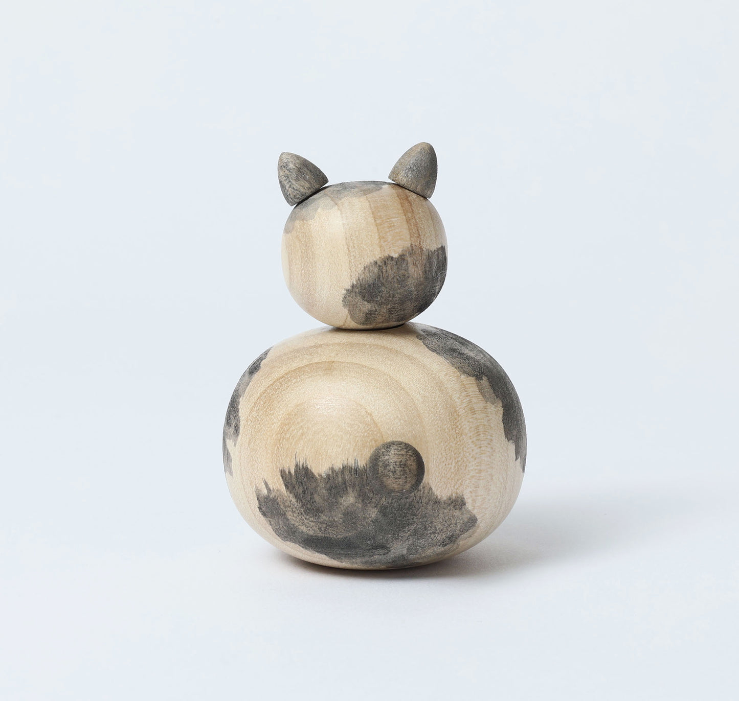 Cat kokeshi doll-10 猫こけし | KOYAMA, Yoshimi 小山芳美工人 | Togatta style 遠刈田系 | 7.5cm in height