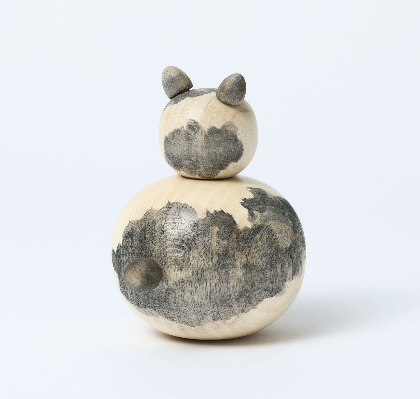 Cat kokeshi doll-11 猫こけし | KOYAMA, Yoshimi 小山芳美工人 | Togatta style 遠刈田系 | 7.5cm in height