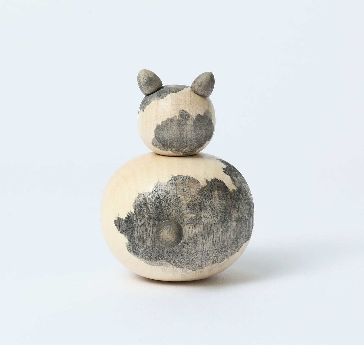 Cat kokeshi doll-11 猫こけし | KOYAMA, Yoshimi 小山芳美工人 | Togatta style 遠刈田系 | 7.5cm in height