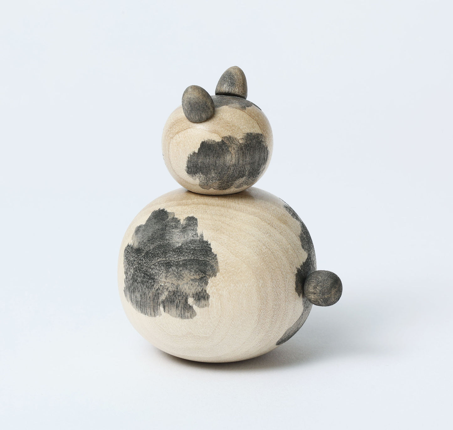 Cat kokeshi doll-12 猫こけし | KOYAMA, Yoshimi 小山芳美工人 | Togatta style 遠刈田系 | 7.5cm in height