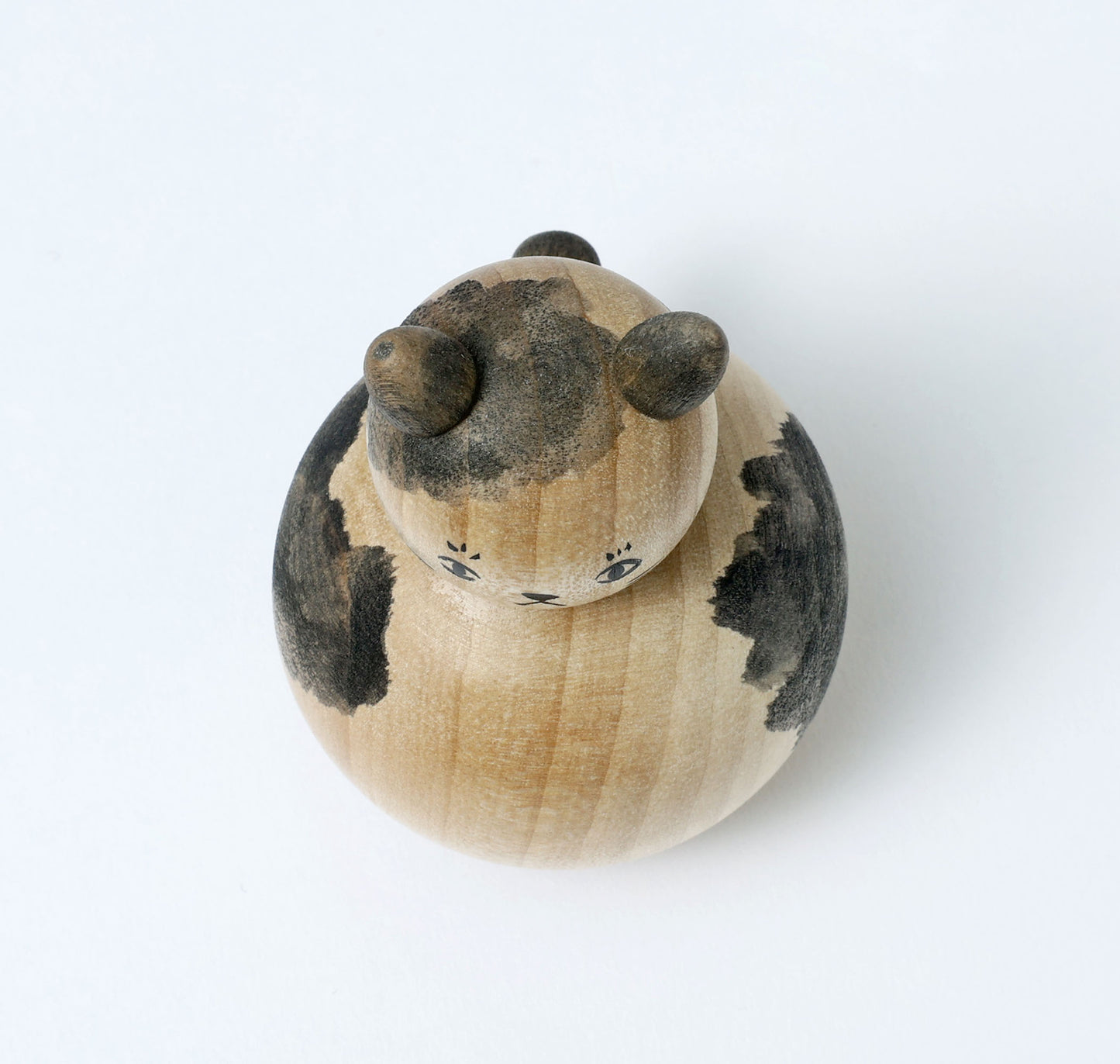 Cat kokeshi doll-12 猫こけし | KOYAMA, Yoshimi 小山芳美工人 | Togatta style 遠刈田系 | 7.5cm in height