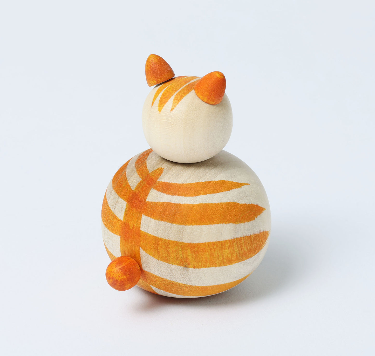 Cat kokeshi doll-1 猫こけし | KOYAMA, Yoshimi 小山芳美工人 | Togatta style 遠刈田系 | 7.5cm in height