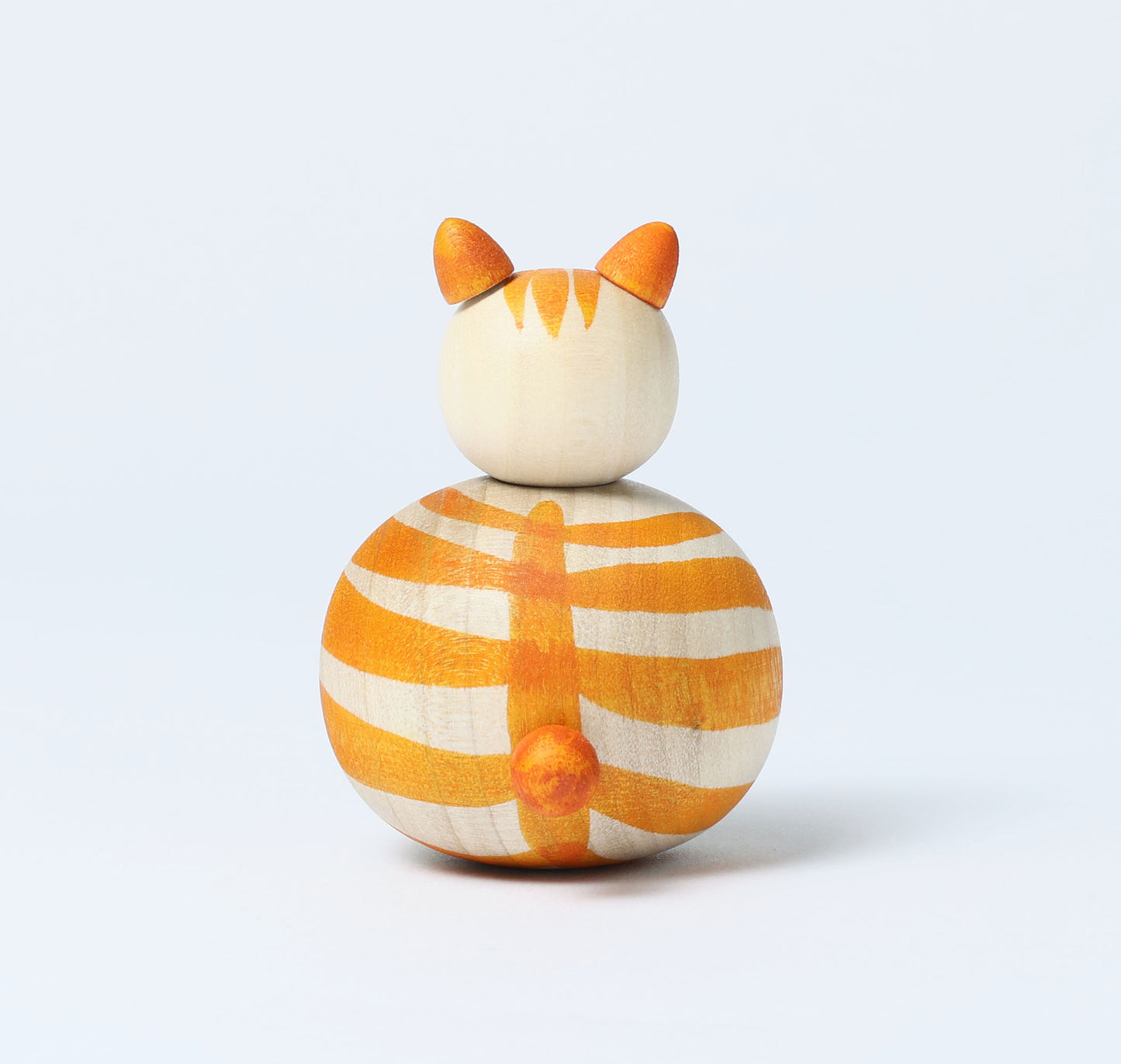 Cat kokeshi doll-1 猫こけし | KOYAMA, Yoshimi 小山芳美工人 | Togatta style 遠刈田系 | 7.5cm in height