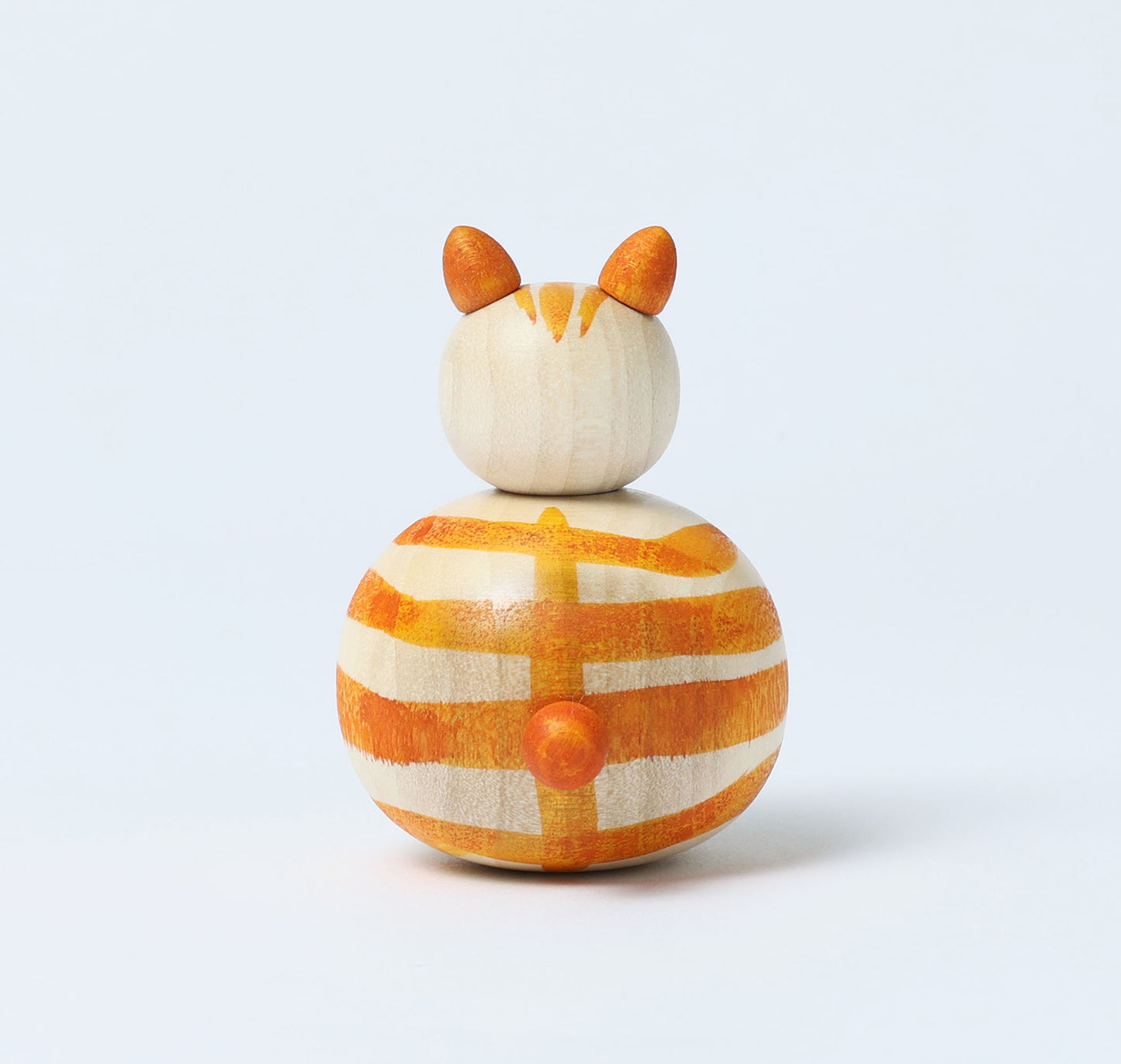 Cat kokeshi doll-2 猫こけし | KOYAMA, Yoshimi 小山芳美工人 | Togatta style 遠刈田系 | 7.5cm in height