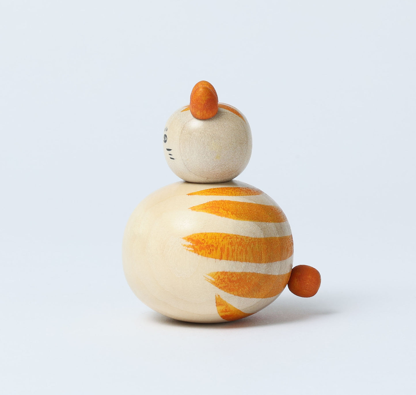 Cat kokeshi doll-3 猫こけし | KOYAMA, Yoshimi 小山芳美工人 | Togatta style 遠刈田系 | 7cm in height