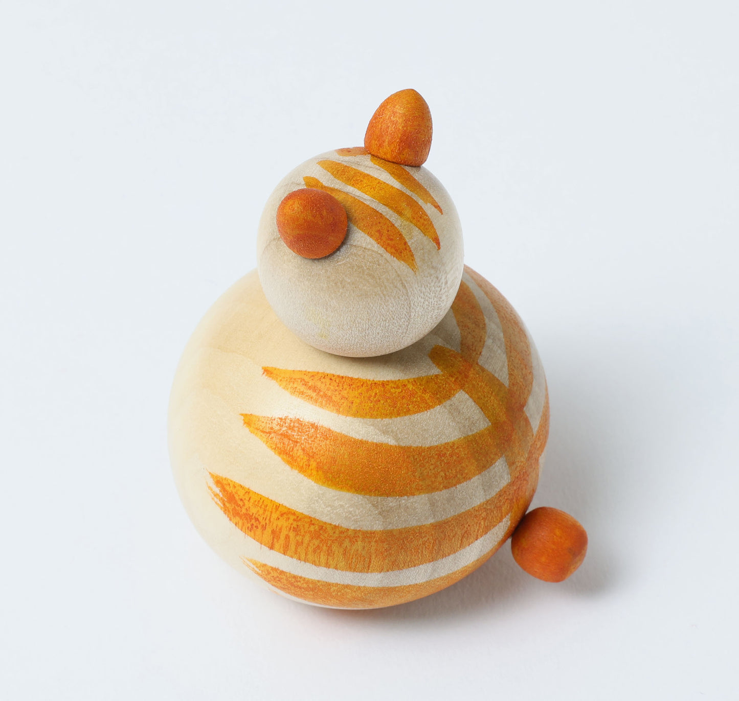 Cat kokeshi doll-3 猫こけし | KOYAMA, Yoshimi 小山芳美工人 | Togatta style 遠刈田系 | 7cm in height