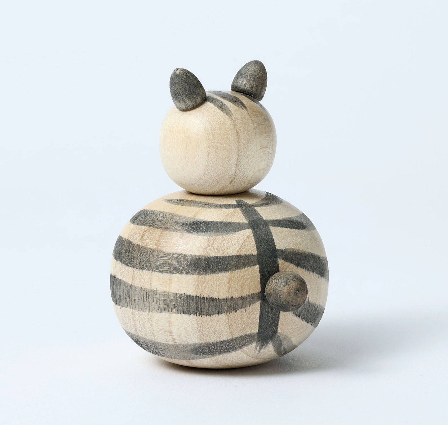 Cat kokeshi doll-4 猫こけし | KOYAMA, Yoshimi 小山芳美工人 | Togatta style 遠刈田系 | 7.5cm in height