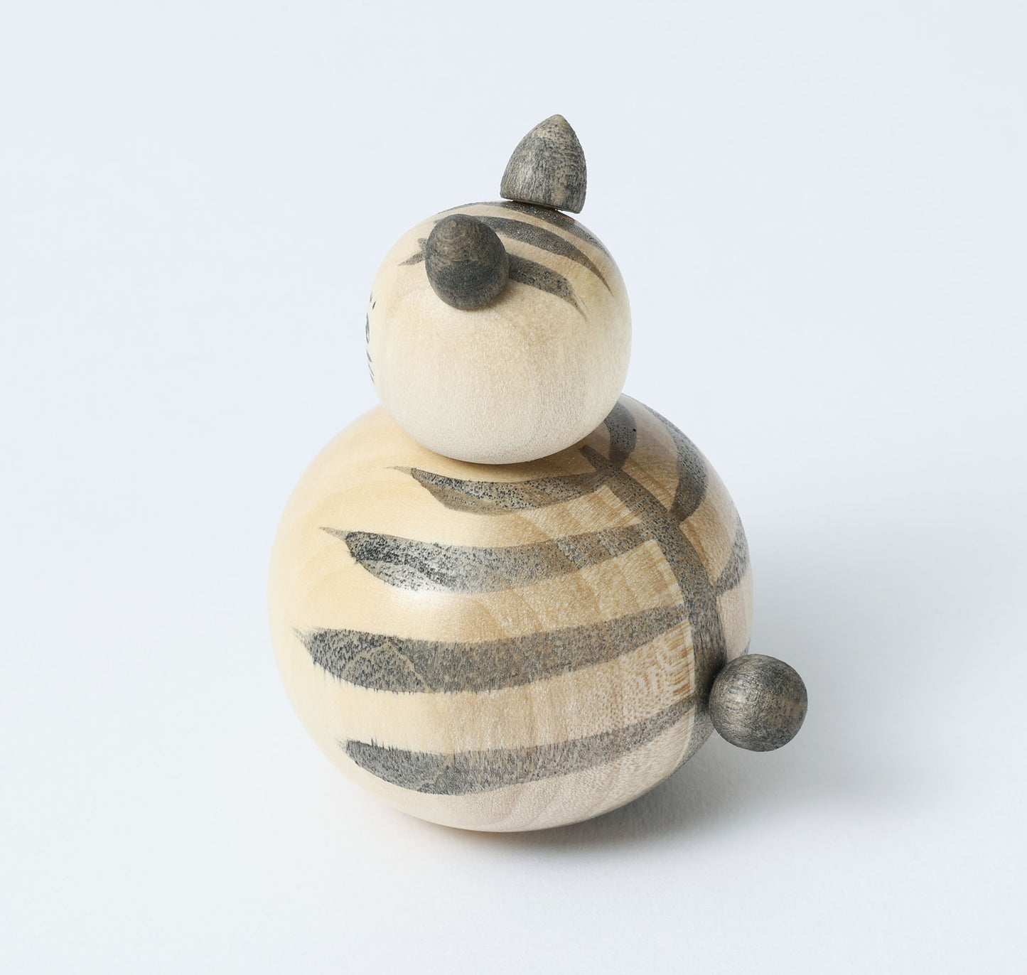 Cat kokeshi doll-5 猫こけし | KOYAMA, Yoshimi 小山芳美工人 | Togatta style 遠刈田系 | 7.5cm in height