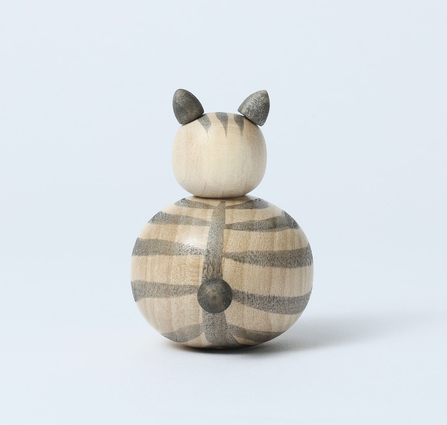 Cat kokeshi doll-5 猫こけし | KOYAMA, Yoshimi 小山芳美工人 | Togatta style 遠刈田系 | 7.5cm in height