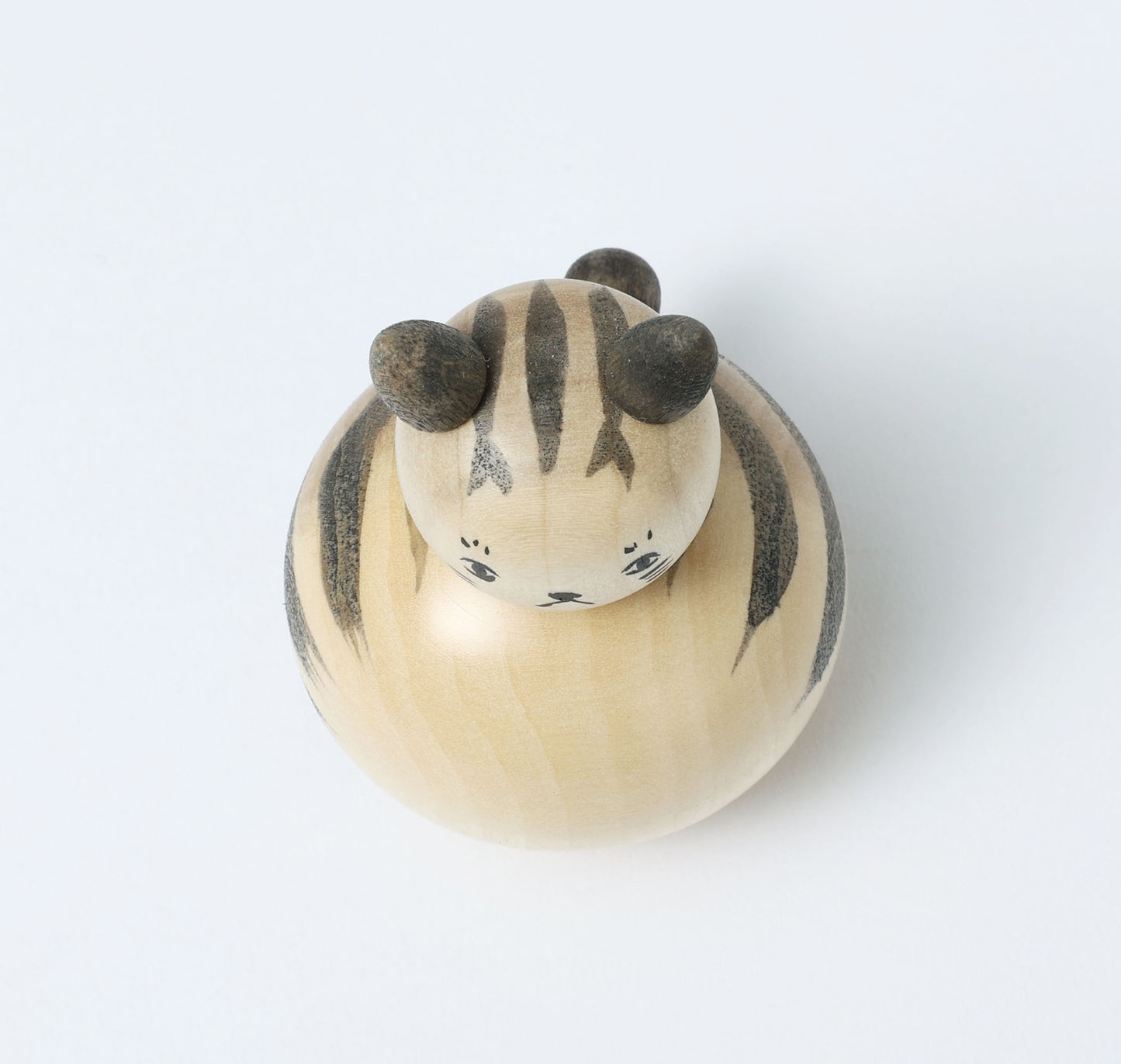 Cat kokeshi doll-5 猫こけし | KOYAMA, Yoshimi 小山芳美工人 | Togatta style 遠刈田系 | 7.5cm in height
