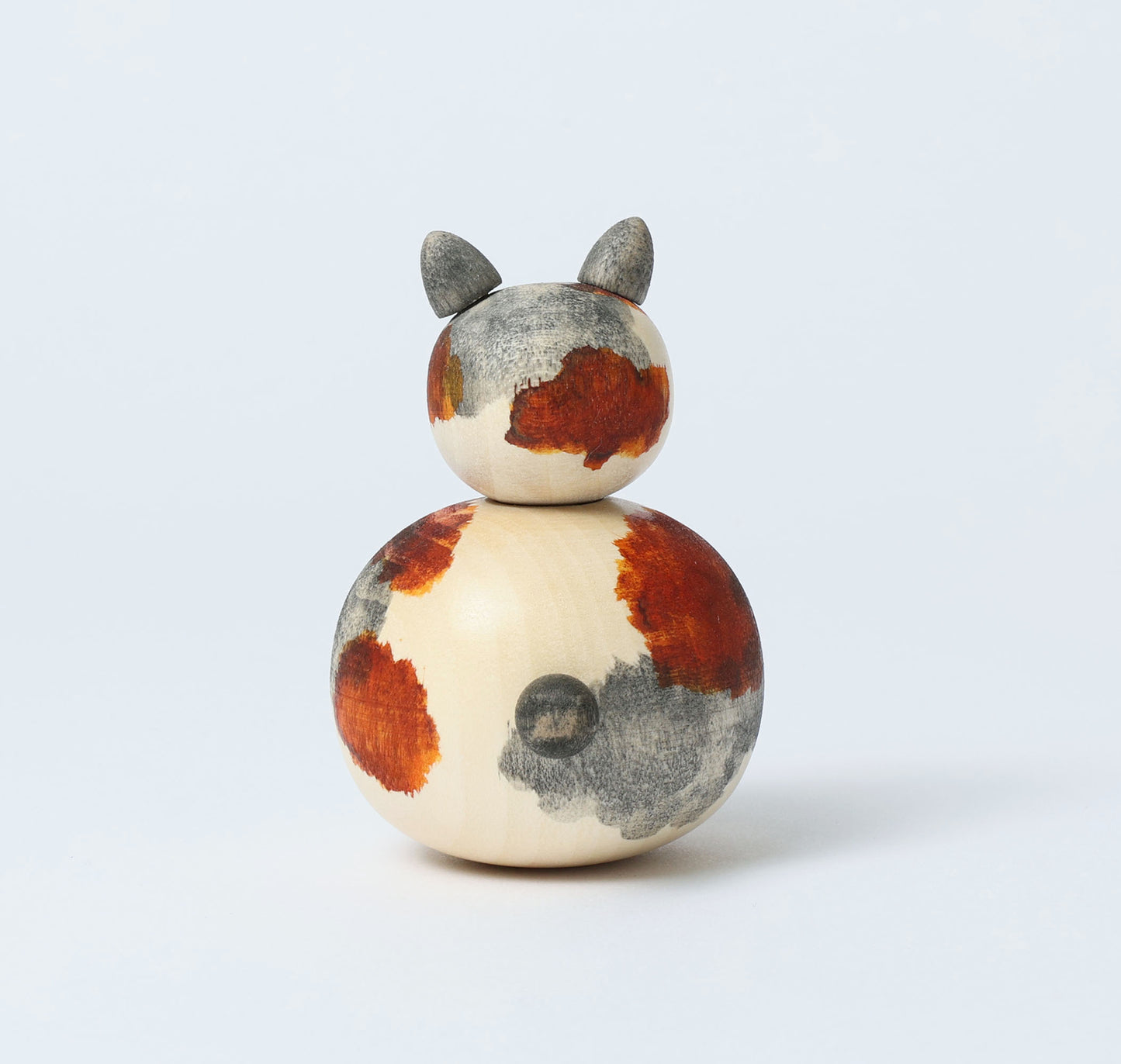 Cat kokeshi doll-9 猫こけし | KOYAMA, Yoshimi 小山芳美工人 | Togatta style 遠刈田系 | 7.5cm in height