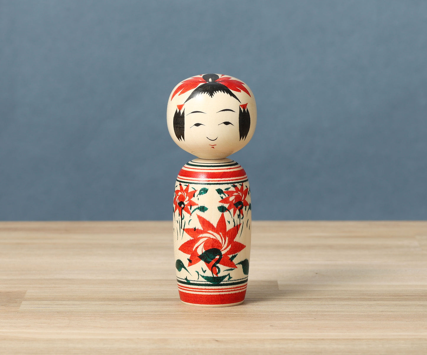 OHNUMA Hideaki 大沼秀顕工人 | Naruko kokeshi -鳴子こけし | Naruko style 鳴子系 | 11cm in height