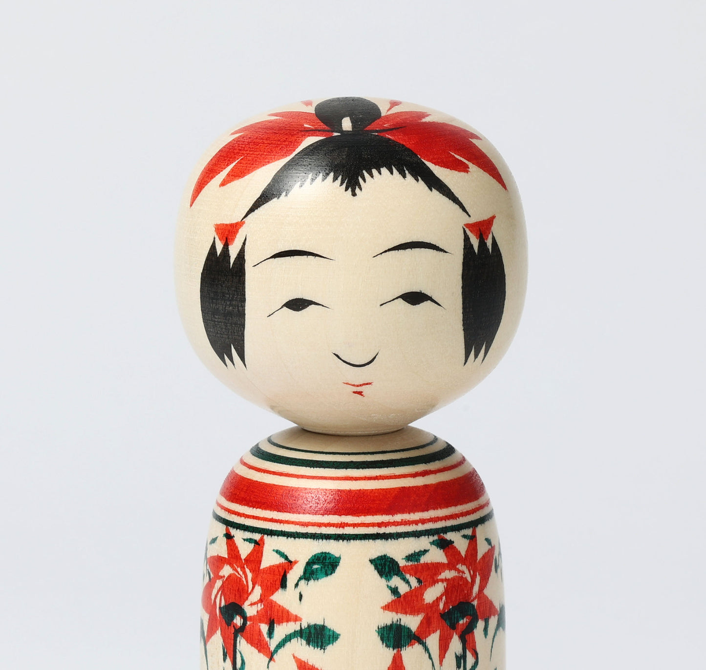 OHNUMA Hideaki 大沼秀顕工人 | Naruko kokeshi -鳴子こけし | Naruko style 鳴子系 | 11cm in height