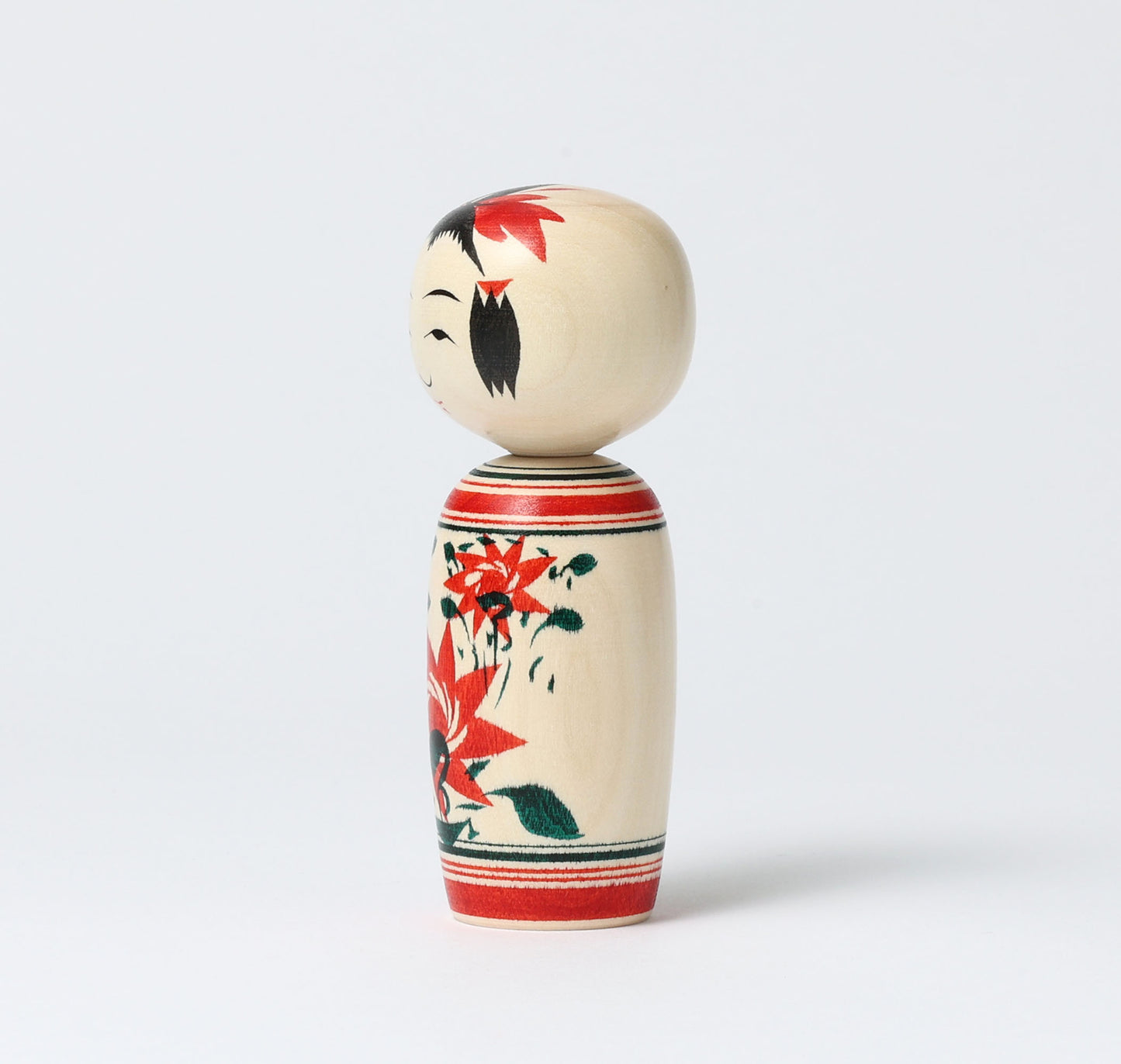 OHNUMA Hideaki 大沼秀顕工人 | Naruko kokeshi -鳴子こけし | Naruko style 鳴子系 | 11cm in height