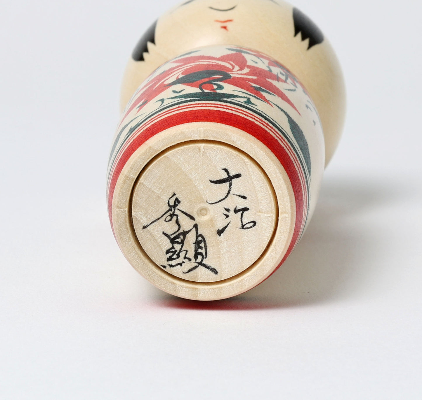 OHNUMA Hideaki 大沼秀顕工人 | Naruko kokeshi -鳴子こけし | Naruko style 鳴子系 | 11cm in height