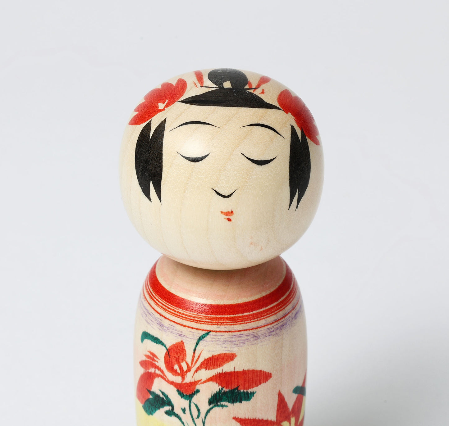 OHNUMA Hideaki 大沼秀顕工人 | Naruko kokeshi -鳴子こけし | Naruko style 鳴子系 | 11cm in height
