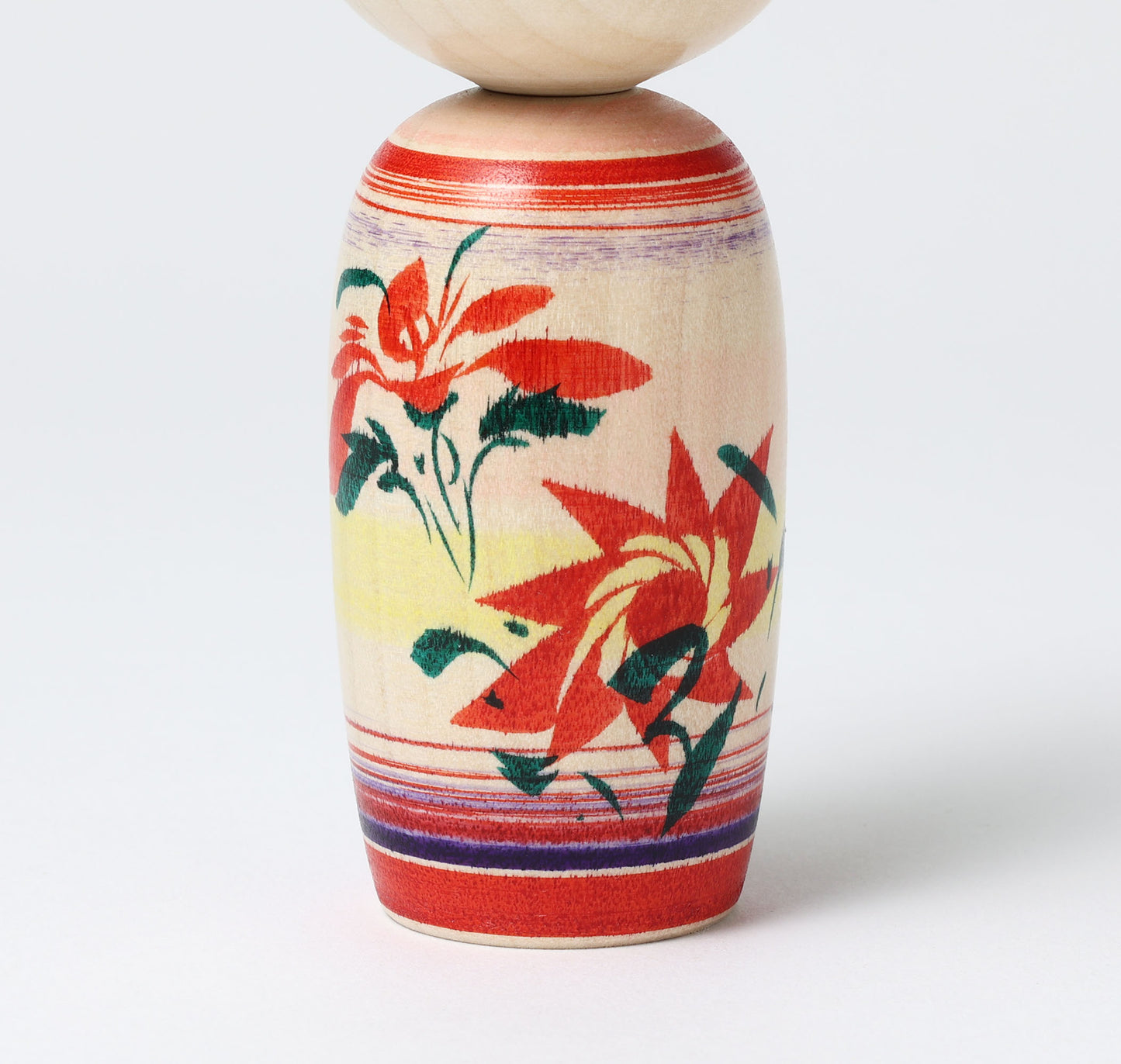 OHNUMA Hideaki 大沼秀顕工人 | Naruko kokeshi -鳴子こけし | Naruko style 鳴子系 | 11cm in height