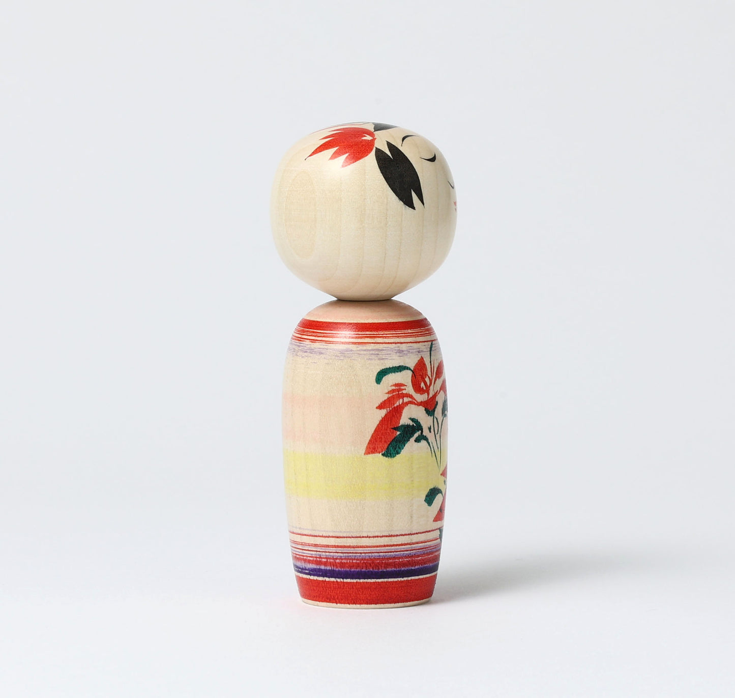 OHNUMA Hideaki 大沼秀顕工人 | Naruko kokeshi -鳴子こけし | Naruko style 鳴子系 | 11cm in height