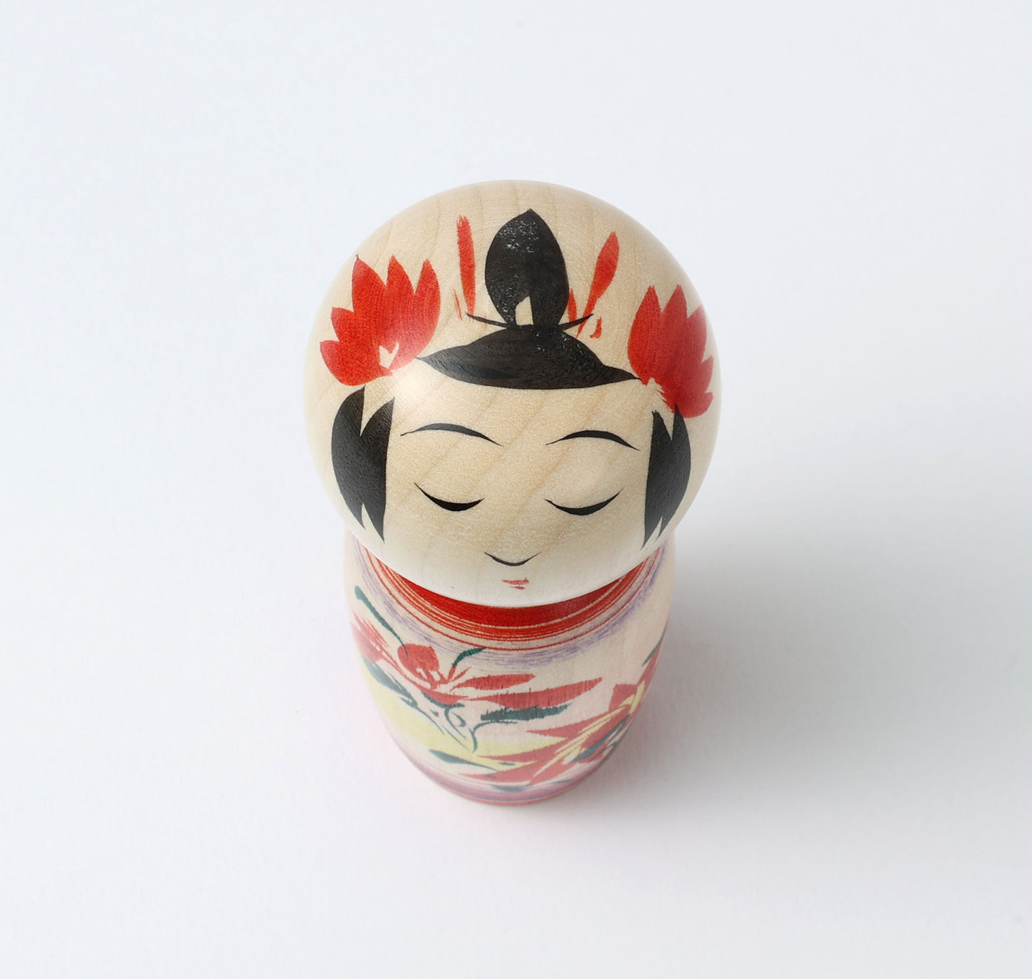 OHNUMA Hideaki 大沼秀顕工人 | Naruko kokeshi -鳴子こけし | Naruko style 鳴子系 | 11cm in height